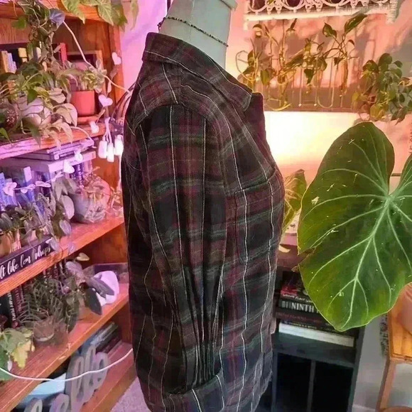 VANS l Fall flannel l SIZE MEDIUM l fall gorpcore granola girl cowgirl l - Picture 5 of 8